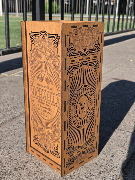 Personaliseerbare Wijnbox - Uniek Cadeau met Klasse