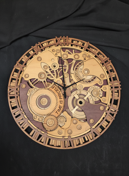 Wandklok The Alchemist's Gear Clock - Steampunk