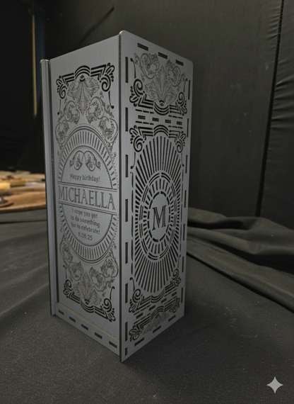 Personaliseerbare Wijnbox - Uniek Cadeau met Klasse