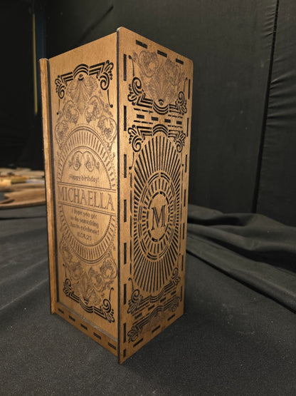 Personaliseerbare Wijnbox - Uniek Cadeau met Klasse