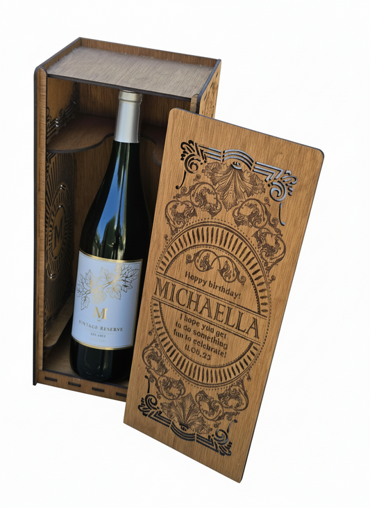Personaliseerbare Wijnbox - Uniek Cadeau met Klasse
